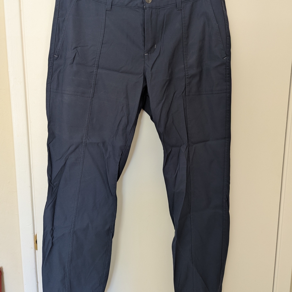 Stio Blue Cargo Pants Relaxed Fit Cotton Blend